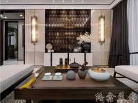 中式風格家居裝修裝飾室內(nèi)設(shè)計效果-H813-2