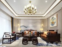 中式風格家居裝修裝飾室內(nèi)設(shè)計效果-H815-1